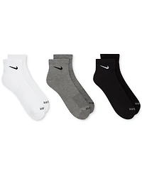 Unisex Nike Dri-fit Cushion Quarter Socks 3-Pack