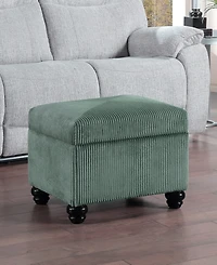 Convenience Concepts 17.75" Designs4Comfort Corduroy 5th Avenue Storage Ottoman