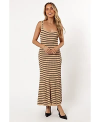 Petal and Pup Women's Henry Striped Midi Dress