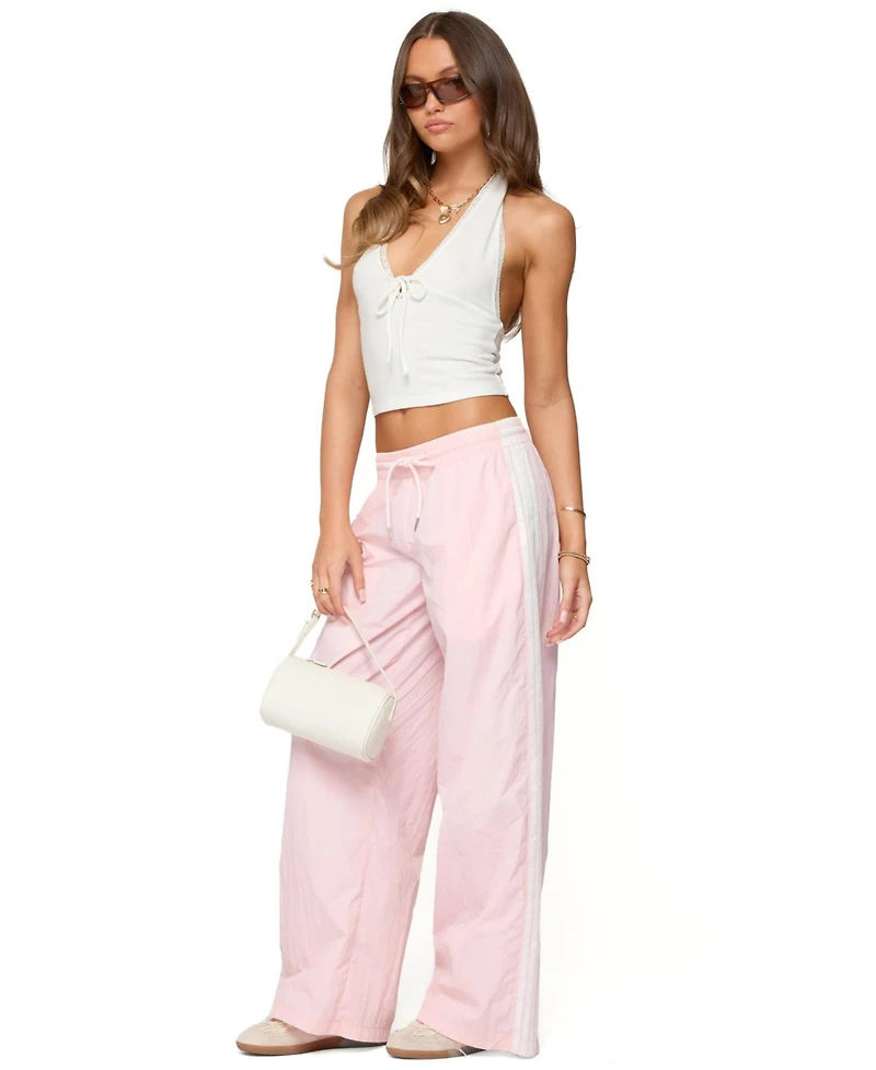 Edikted Women's Annabella Nylon Track Pants