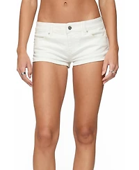 Edikted Women's Jagger Low Rise Denim Shorts
