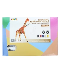 3D Wooden Painting Puzzle | Giraffe