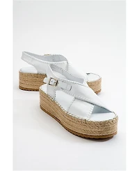 Forever & Always Shoes Bellezza Leather Platform Sandals