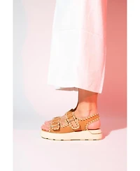 Douro Braided Rope Strap Leather Sandal (Women)