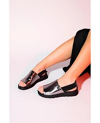 Londoi Elastic Strap Leather Sandal (Women)