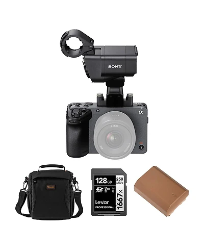 Sony FX30 Super 35 Cinema Line Camera with Xlr Handle Unit with Np-FZ100 17.3Wh 7.2V 2400mAh Lithium-Ion Battery Pack with Usb-c Charging Port, Series
