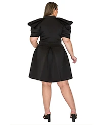 L I V D Plus Karina Neoprene Flare Dress