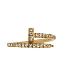 Pre-Owned Cartier Small Juste un Clou Paved Ring 18K Gold with Diamonds