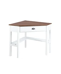 Corner Wooden Piece Laptop Computer Desk