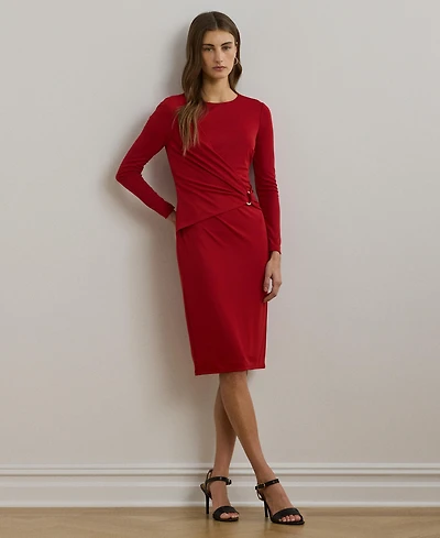 Lauren Ralph Women's Jersey Three-Quarter-Sleeve Dress