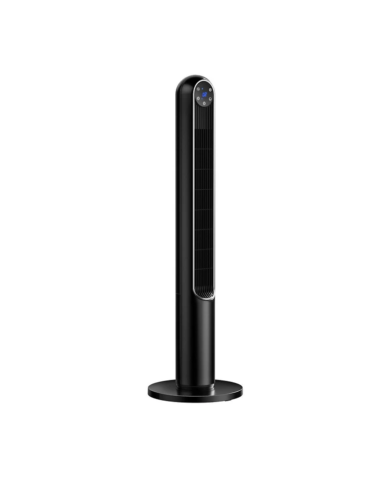 42 Inch 80 Degree Tower Fan with Smart Display Panel and Remote Control