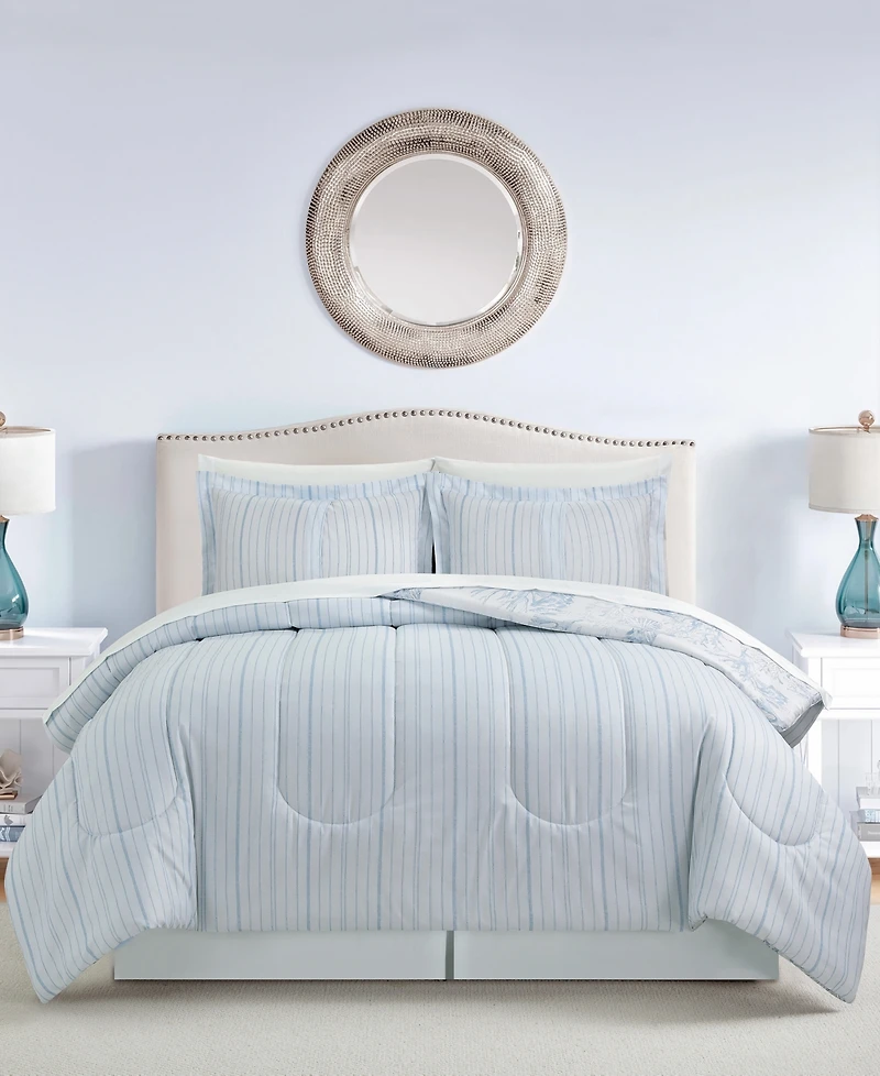 Sunham Coastal Coral 8-Pc. Comforter Sets