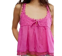 Free People Women's Stevie Lace-Trim Sleeveless Tank Top