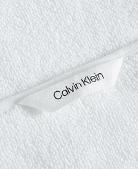 Calvin Klein Entwine Solid Cotton Terry 2-Pc. Bath Towel Set, 64" X 34"