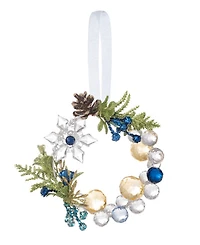 Ganz Kissing Krystals Snowflake Beaded Wreath Ornament