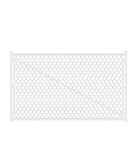 Adjustable Chain Link Walk Gate Kit with Round Corner Frame, Fit-Right, 3.8'H