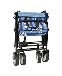 Collapsible Wagon Cart - 225lb Capacity, Blue
