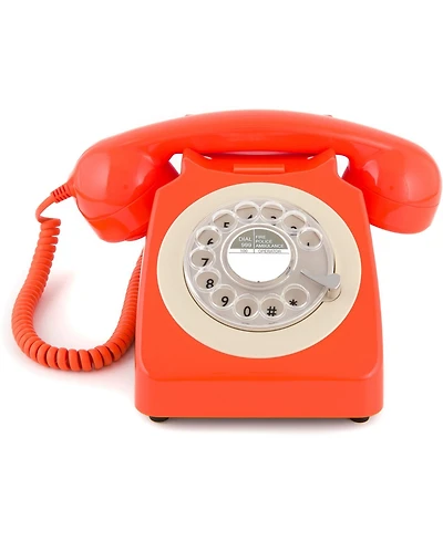Gpo Retro GPO746ROR 746 Desktop Rotary Dial Telephone - Orange