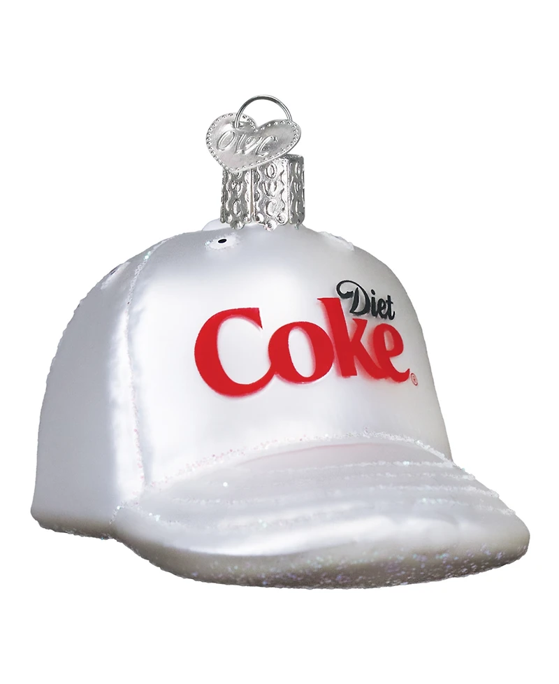 Old World Christmas 3.25" Coca-Cola Diet Coke Baseball Cap Ornament