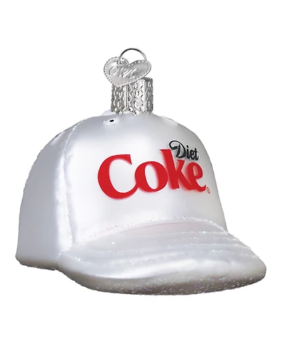 Old World Christmas 3.25" Coca-Cola Diet Coke Baseball Cap Ornament