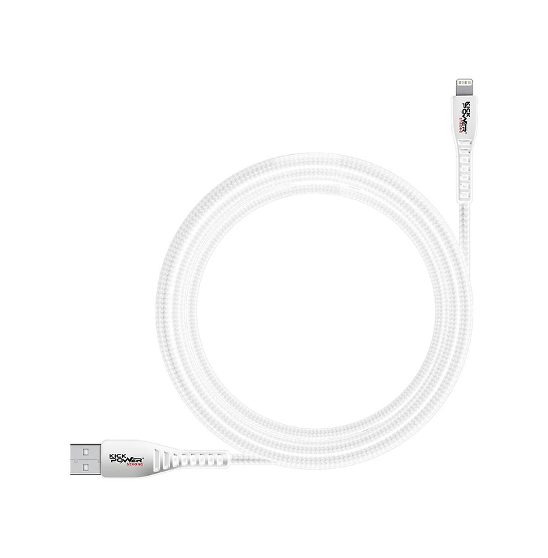 KickPOWER- Usb to Lightning Cable Mfi Certified (5ft length)