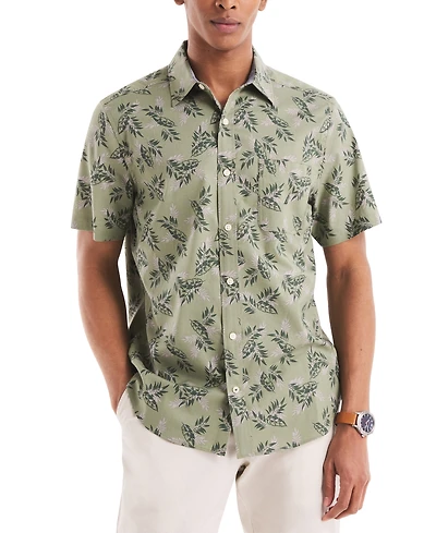 Nautica Men's Leaf-Pattern Shirt