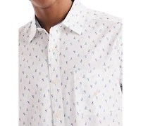 Nautica Men's Sailboat-Pattern Oxford Shirt