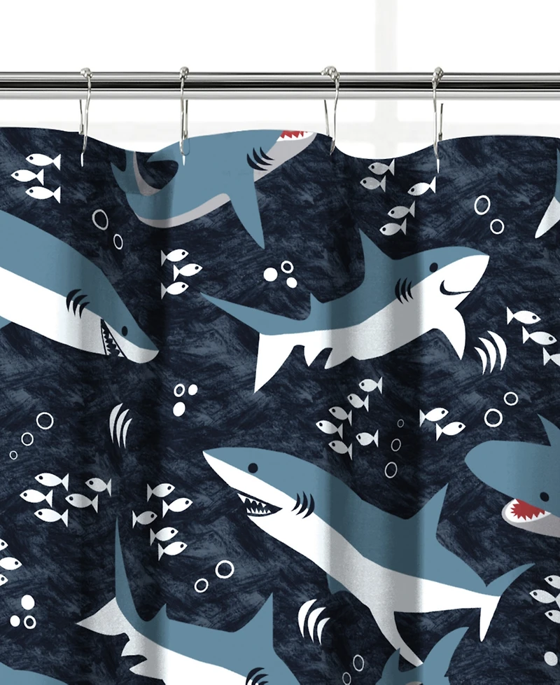Dream Factory Sharks Shower Curtain, 72" x 72"