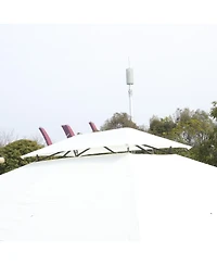 13x10 Outdoor Gazebo Canopy Tent w/ Mosquito Net - Beige