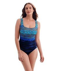 Longitude by Mimi Flamingo Women's Just Shine Triple X Back Tank One Piece Swimsuit