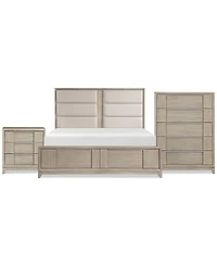 Kaci 3-Pc. Set (California King Storage Bed, Chest & Nightstand)