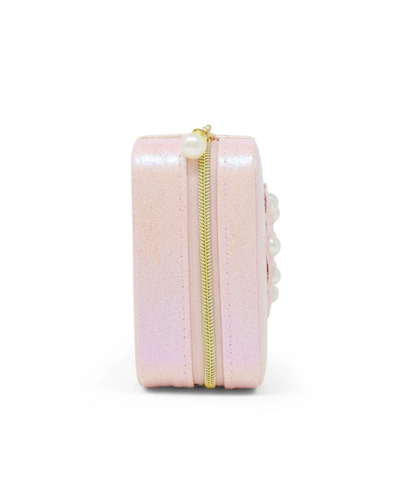 Zomi Gems Girls Mermaid Seashell Pearl Jewelry Box, Hot Pink