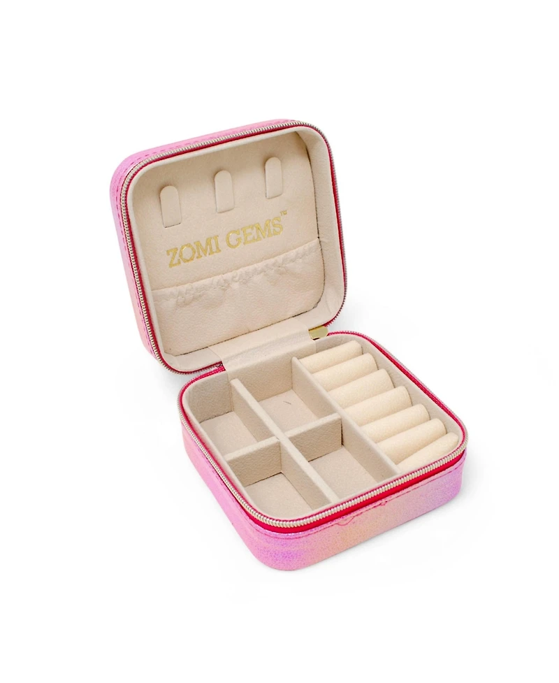 Zomi Gems Girls Mermaid Seashell Pearl Jewelry Box, Hot Pink