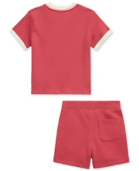 Polo Ralph Lauren Baby Boys Jersey Tee & French Terry Short Set