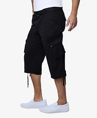 X-Ray Men's Belted Capri Cargo Shorts