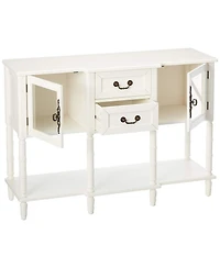 Kings Brand Furniture Modern Sideboard Buffet Cabinet, Console Sofa Table with Glass Doors, Storage Drawers & Shelves for Kitchen, Dining Living Room