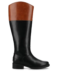 Journee Collection Women's Dressage Round Toe Riding Boots