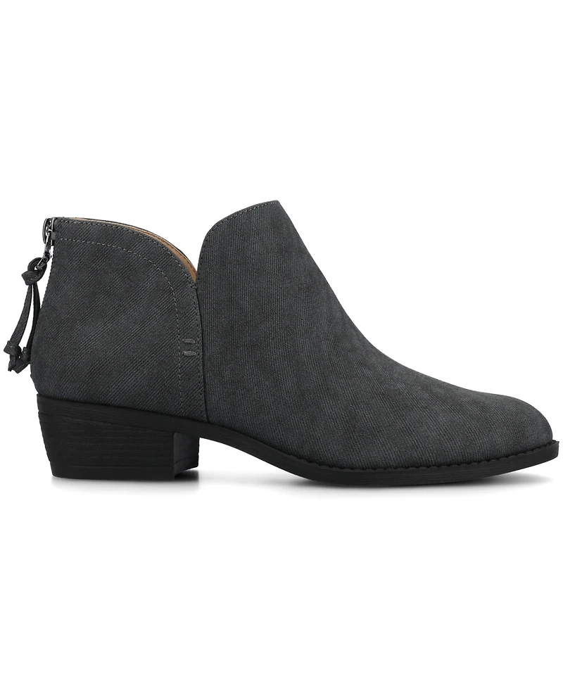 Journee Collection Women's Livvy Side Split Ankle Booties