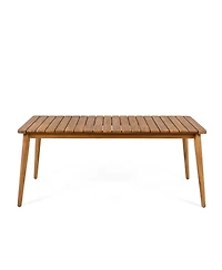 Acacia Wood Outdoor Dining Table - 8 Person, 72"
