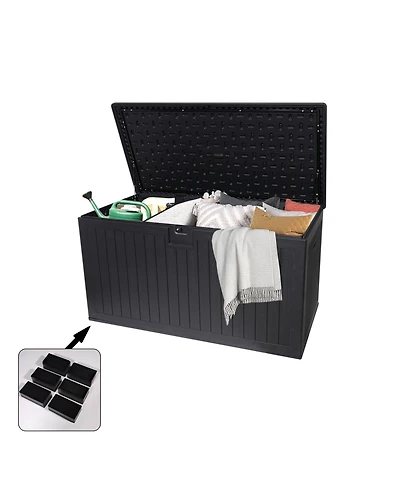 260 Gallon Outdoor Deck Box - Waterproof & Lockable