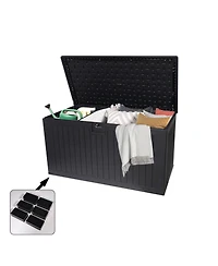 260 Gallon Outdoor Deck Box - Waterproof & Lockable