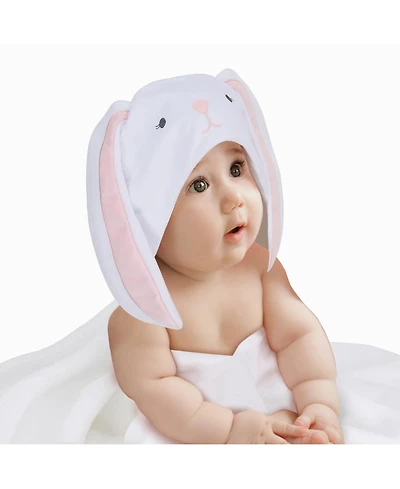 Lambs & Ivy Baby Baby/Infant Luxury Cotton Terry Bunny Hooded Bath Towel