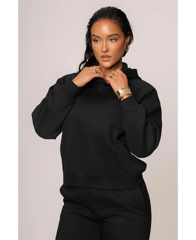 Jluxlabel Women's Grey Logo Pullover Hoodie