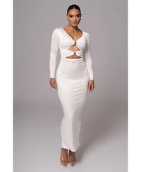 Jluxlabel Women's Soiree Cutout Maxi Dress