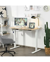48-Inch Electric Standing Adjustable Desk with Control Panel and Usb Port