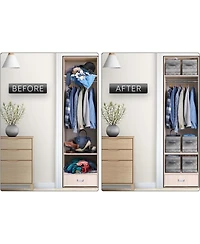 Sorbus 11 Inch Foldable Fabric Storage Cube Bin with Handles - for Organizing Pantry, Closet, Nursery, Playroom, & More