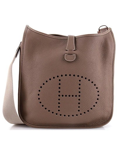 Pre-Owned Hermes Gm Evelyne Bag Gen Ii Clemence