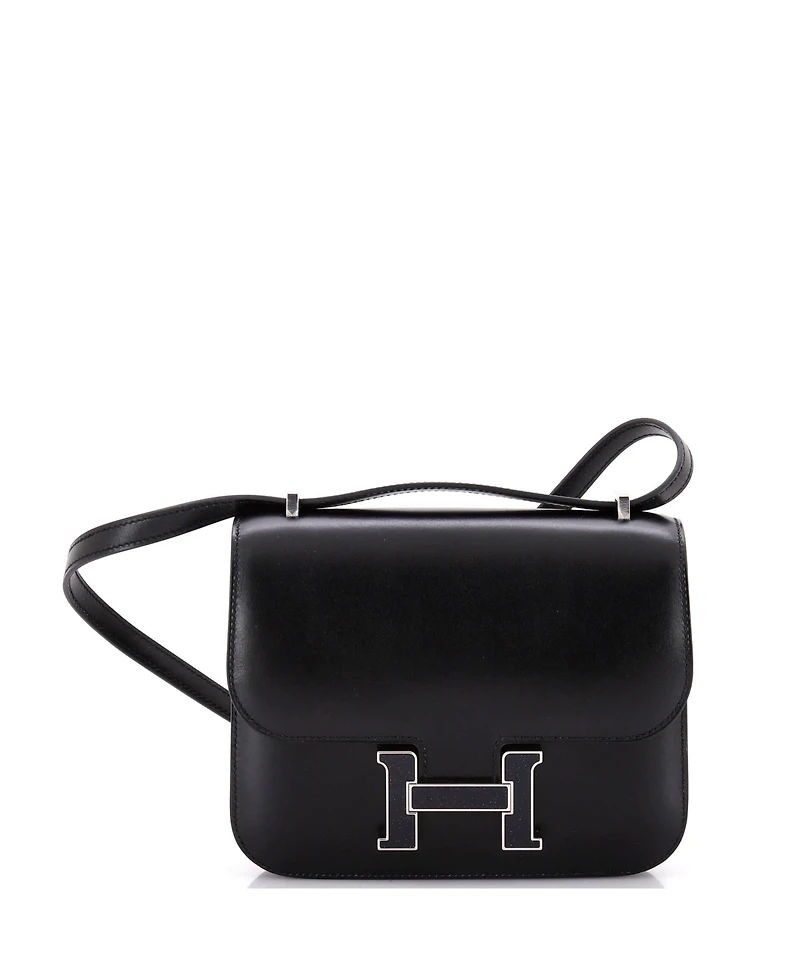 Pre-Owned Hermes 18 Constance Bag Box Calf with Aventurine