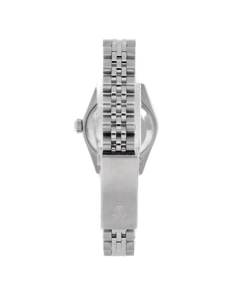 Pre-Owned Rolex Oyster Perpetual Datejust Automatic Watch in Stainless Steel and White Gold with Diamond Markers 26mm