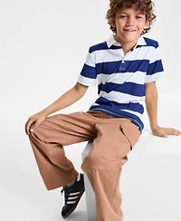 Epic Threads Little Big Boys Striped Rugby Polo Shirt Durable Twill Cargo Pants Exclusively At Macys